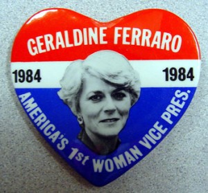 Geraldine Ferraro Button