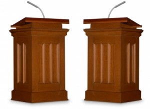 Debate, Podium, President, Discorse, Politics